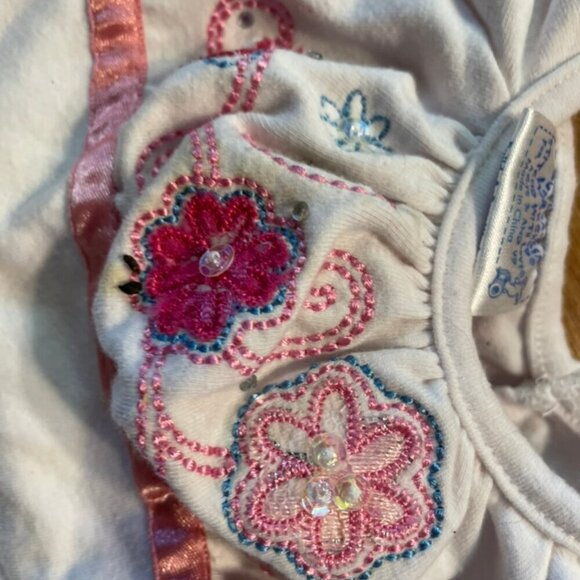 Build a Bear Outfit Denim Rhine Stone Jeans White Flower Top  Pink Underwear - Picture 5 of 8